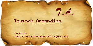 Teutsch Armandina névjegykártya